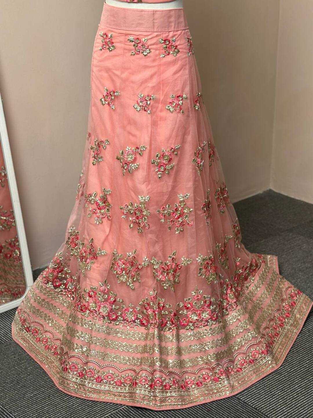 Pastel Pink Lehenga — LivFashions