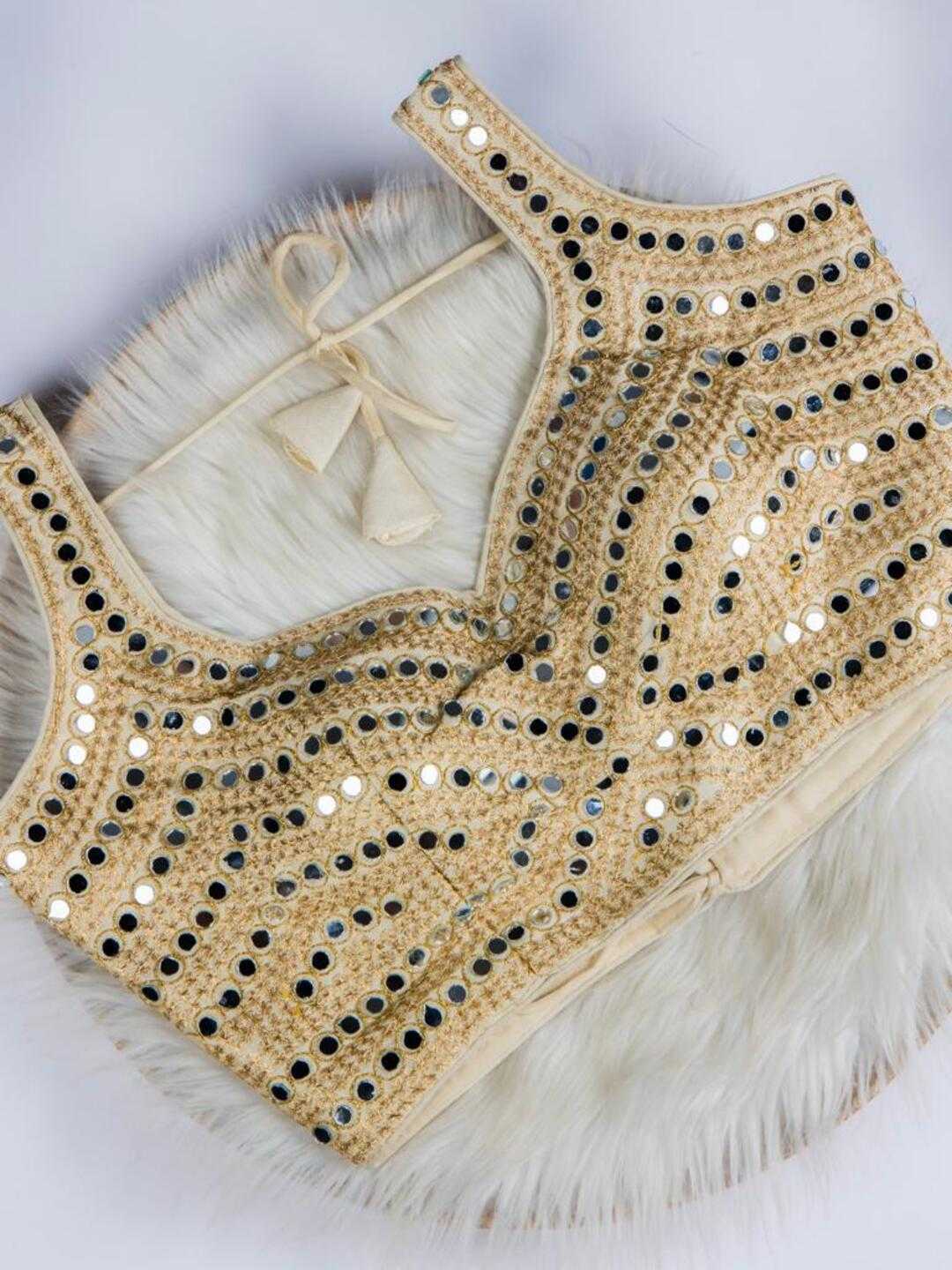 Cream work blouse Clearance