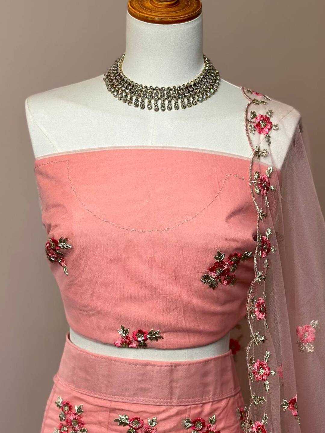 Pastel Pink Lehenga — LivFashions