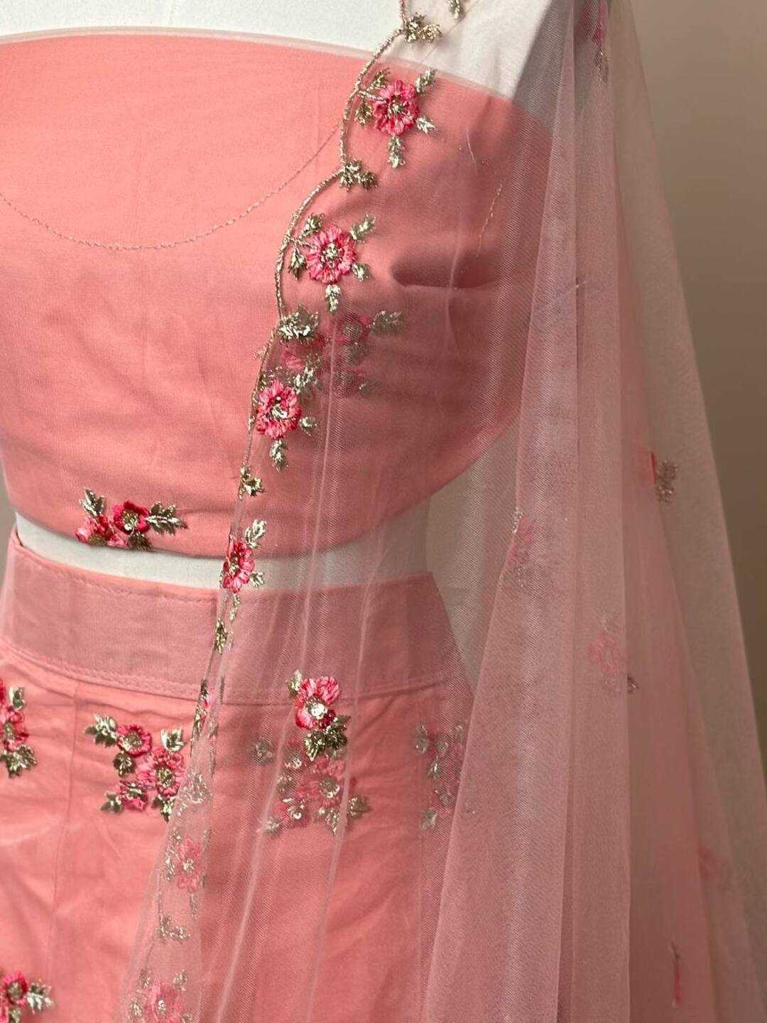 Pastel Pink Lehenga — LivFashions